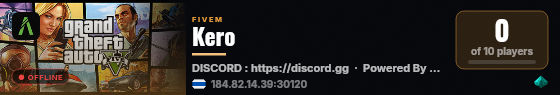 Kero live status badge