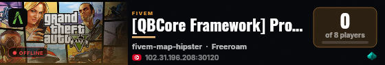 [QBCore Framework] Pro Code V3 Pack live status badge