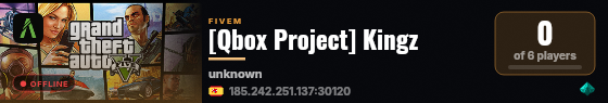 [Qbox Project] Kingz live status badge