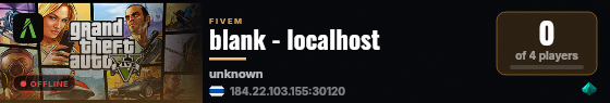 blank - localhost live status badge