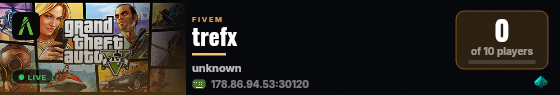 trefx live status badge