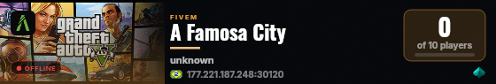 A Famosa City live status badge