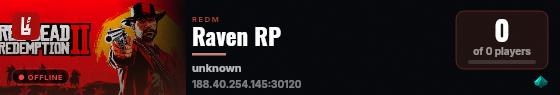 Raven RP live status badge