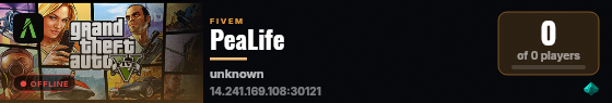 PeaLife live status badge