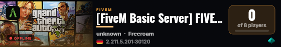 [FiveM Basic Server] FIVEPD live status badge