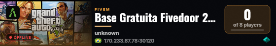 Base Gratuita Fivedoor 2026  live status badge