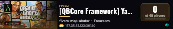 [QBCore Framework] Yamdoot live status badge