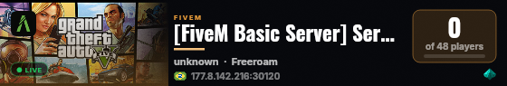 [FiveM Basic Server] Server testes live status badge