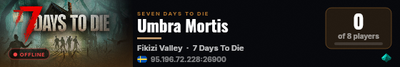 Umbra Mortis live status badge