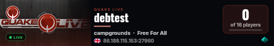 debtest live status badge