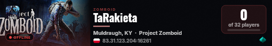 TaRakieta live status badge