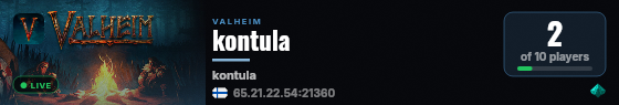 kontula live status badge