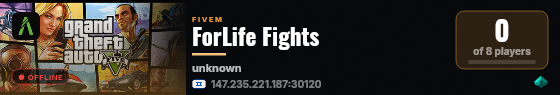 ForLife Fights live status badge