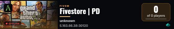 Fivestore | PD live status badge