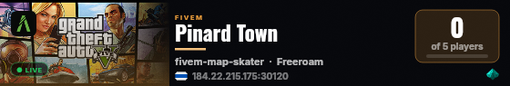 Pinard Town live status badge