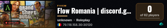 Flow Romania | discord.gg/flowro live status badge