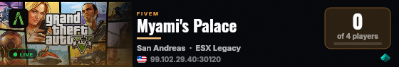 Myami's Palace live status badge