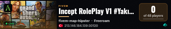 Incept RolePlay V1 #Yakında live status badge