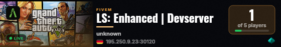 LS: Enhanced | Devserver live status badge