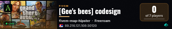 [Gee's bees] codesign live status badge