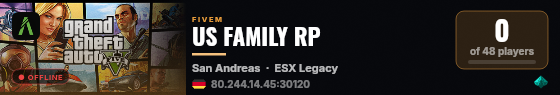 US FAMILY RP live status badge