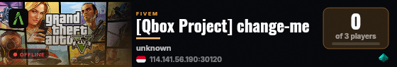 [Qbox Project] change-me live status badge