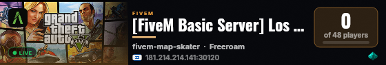 [FiveM Basic Server] Los Santos New Era live status badge