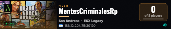 MentesCriminalesRp live status badge