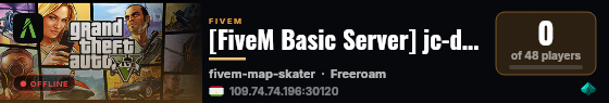 [FiveM Basic Server] jc-dev live status badge