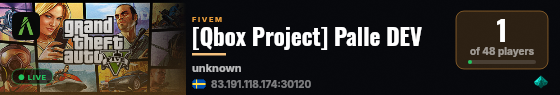 [Qbox Project] Palle DEV live status badge