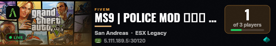 MS9 | POLICE MOD مود الشرطة live status badge