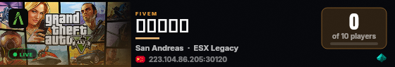 沐枫的ESX1.13.4纯净基础 live status badge
