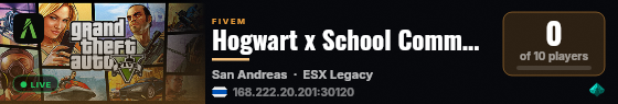 Hogwart x School Community live status badge