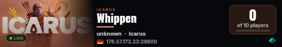 Whippen live status badge
