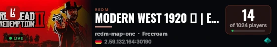 MODERN WEST 1920 🩸 | EIGENE SKRIPTE 🔥  | EIGENE MAPPINGS 💥  | EIGENE FAHRZEUGE 🔥 live status badge