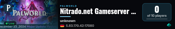 Nitrado.net Gameserver #19147 live status badge