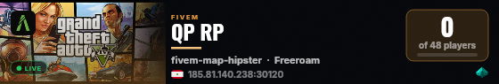 QP RP live status badge