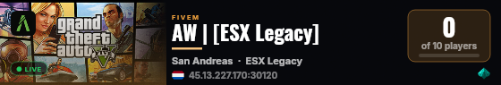 AW | [ESX Legacy] live status badge