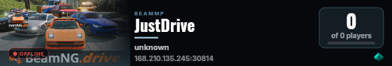 JustDrive live status badge