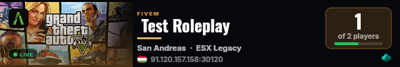  Test Roleplay live status badge