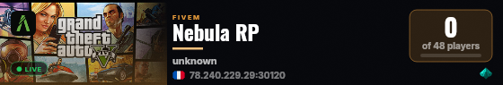 Nebula RP live status badge
