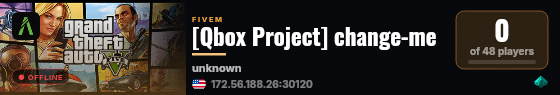 [Qbox Project] change-me live status badge