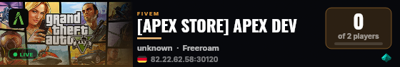 [APEX STORE] APEX DEV live status badge