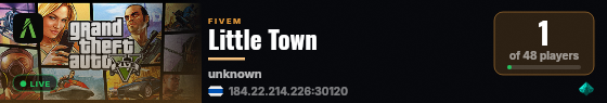 Little Town live status badge