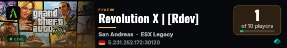 Revolution X | [Rdev] live status badge