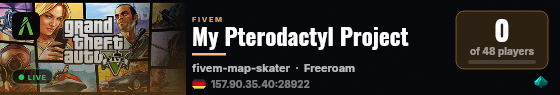 My Pterodactyl Project live status badge