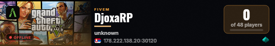 DjoxaRP live status badge