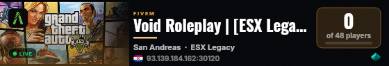 Void Roleplay | [ESX Legacy] live status badge