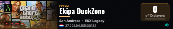 Ekipa DuckZone live status badge