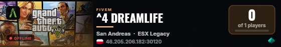 ^4 DREAMLIFE live status badge